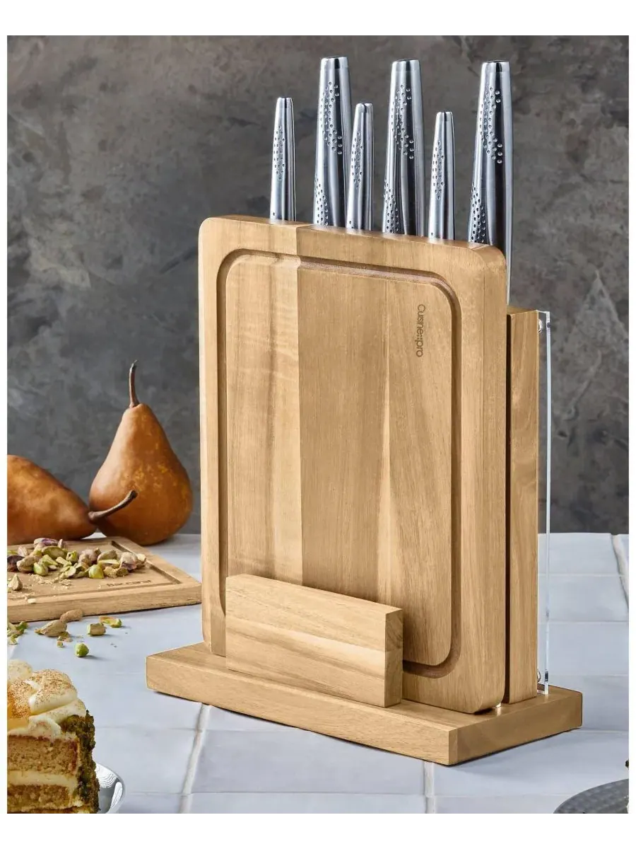 Набор ножей iD3 SAMURAI Sato из 7 предметов с подставкой Cuisine::Pro — изображение 9 из 10, серебряный