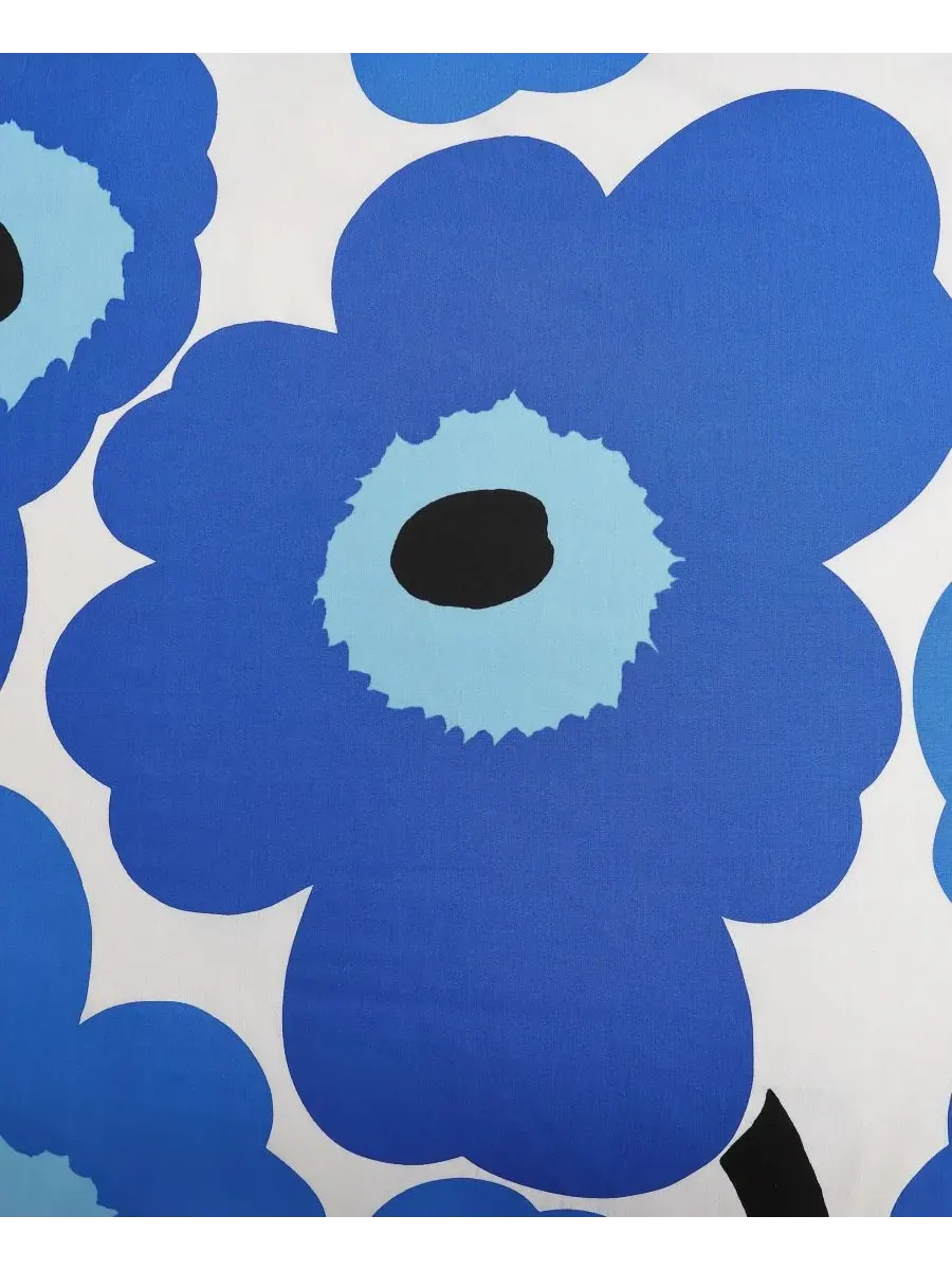 Комплект пододеяльников Unikko из хлопка и перкаля Marimekko — изображение 5 из 10, синий