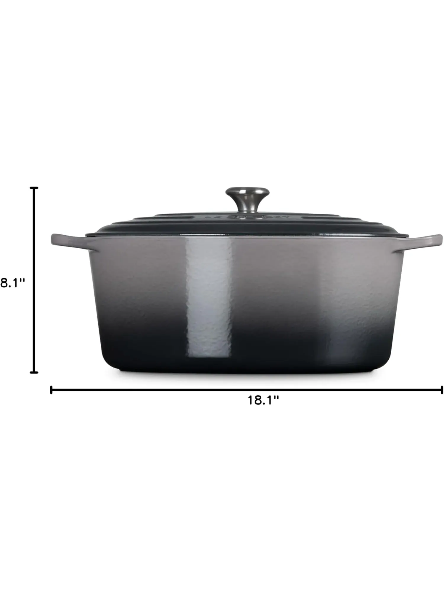Кастрюля овальная Le Creuset Signature, 13,9 л, 40 см — изображение 8 из 8, устрица