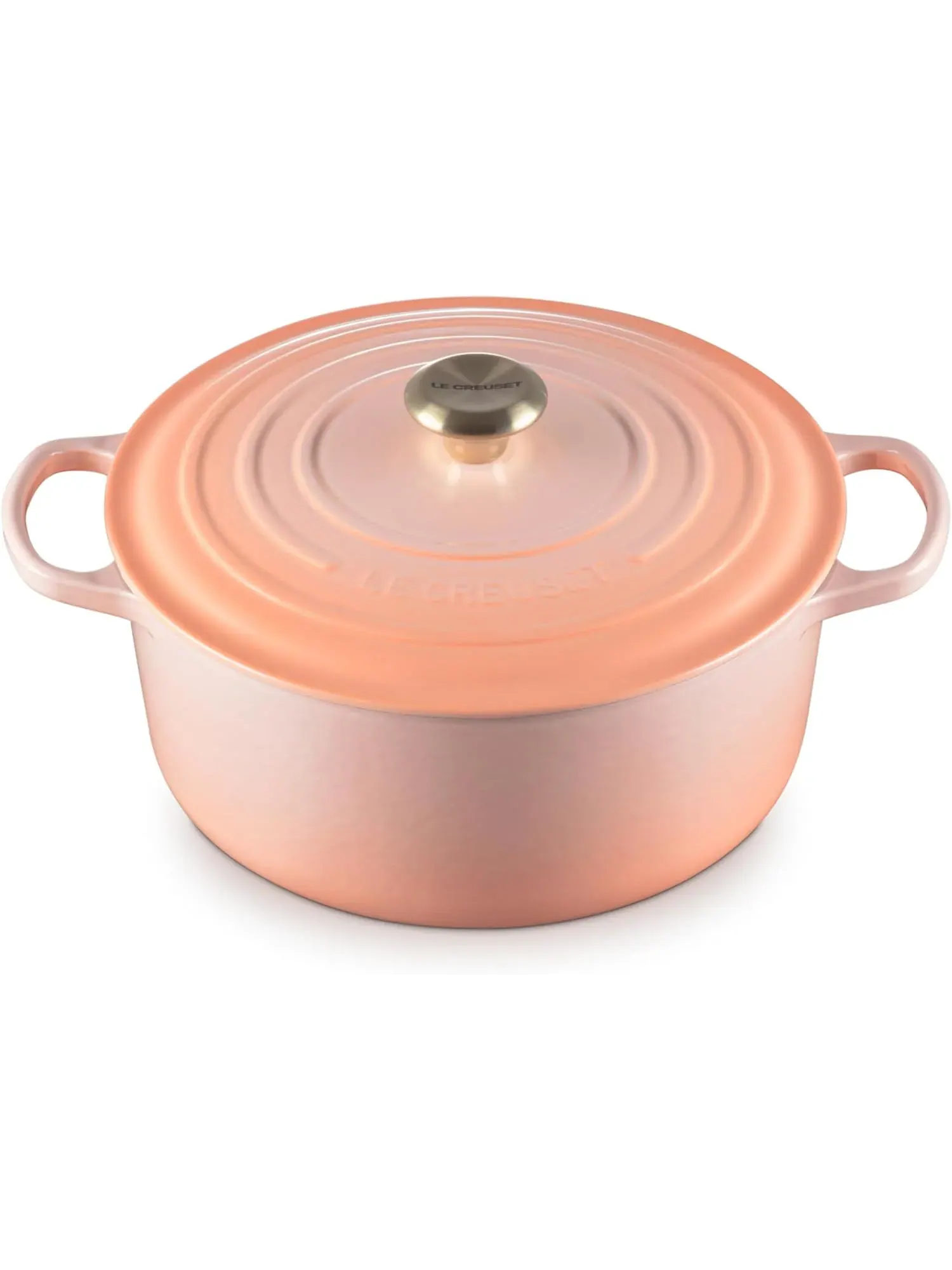 Кастрюля круглая Le Creuset Signature, 5,3 л, 26 см, персиковый