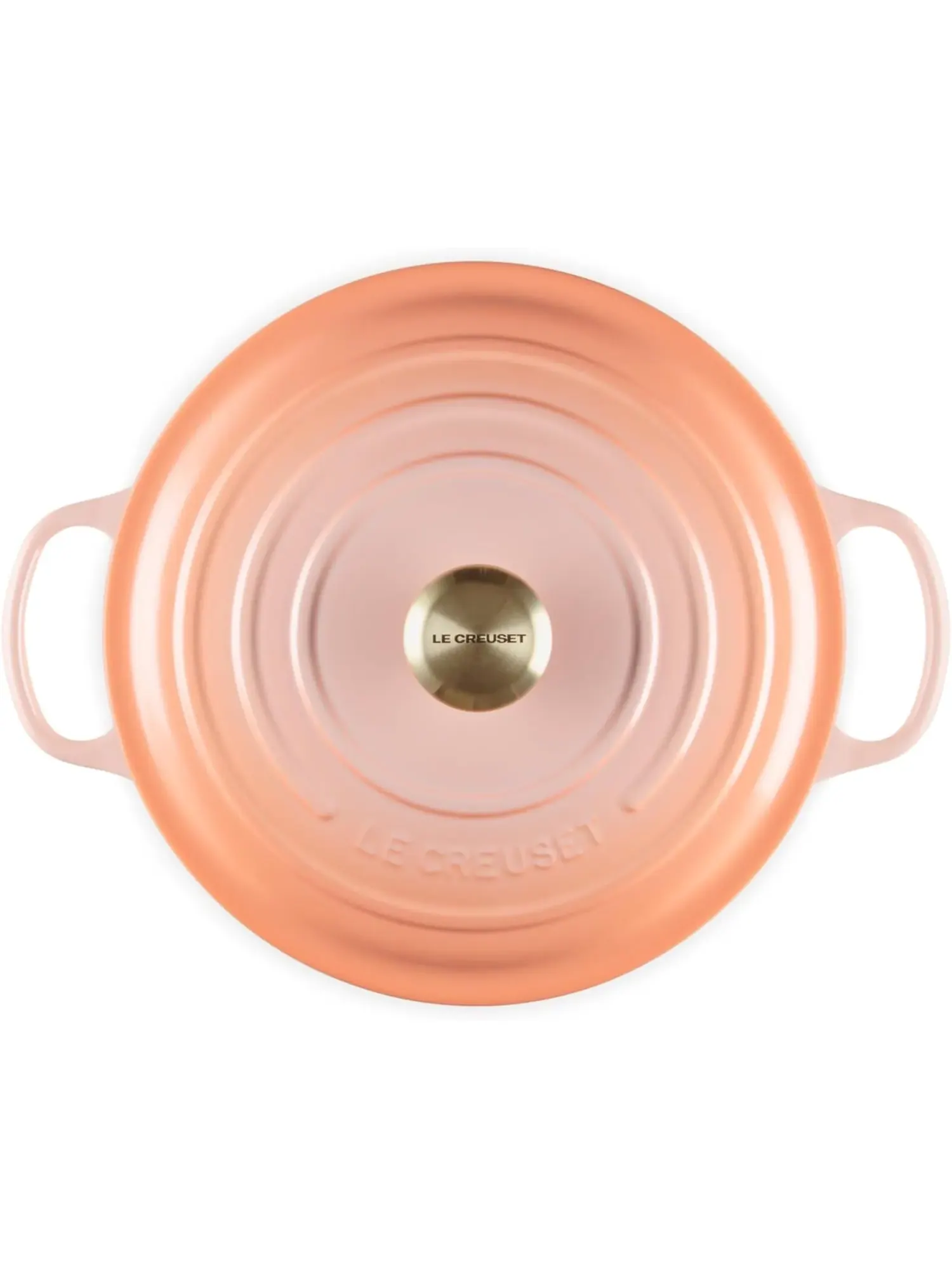 Кастрюля круглая Le Creuset Signature, 5,3 л, 26 см, персиковый — изображение 3 из 8, розовый