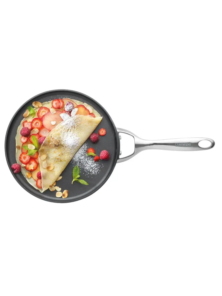 Сковорода для блинов ID3 24 см , твердый анодированный чугун Cuisine::Pro
