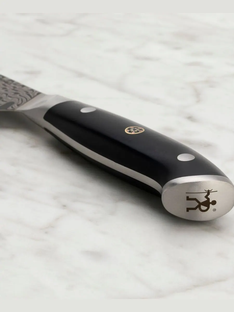 Хлебный нож Compass Damascus 8 дюймов Henckels — изображение 3 из 5, черный серебристый