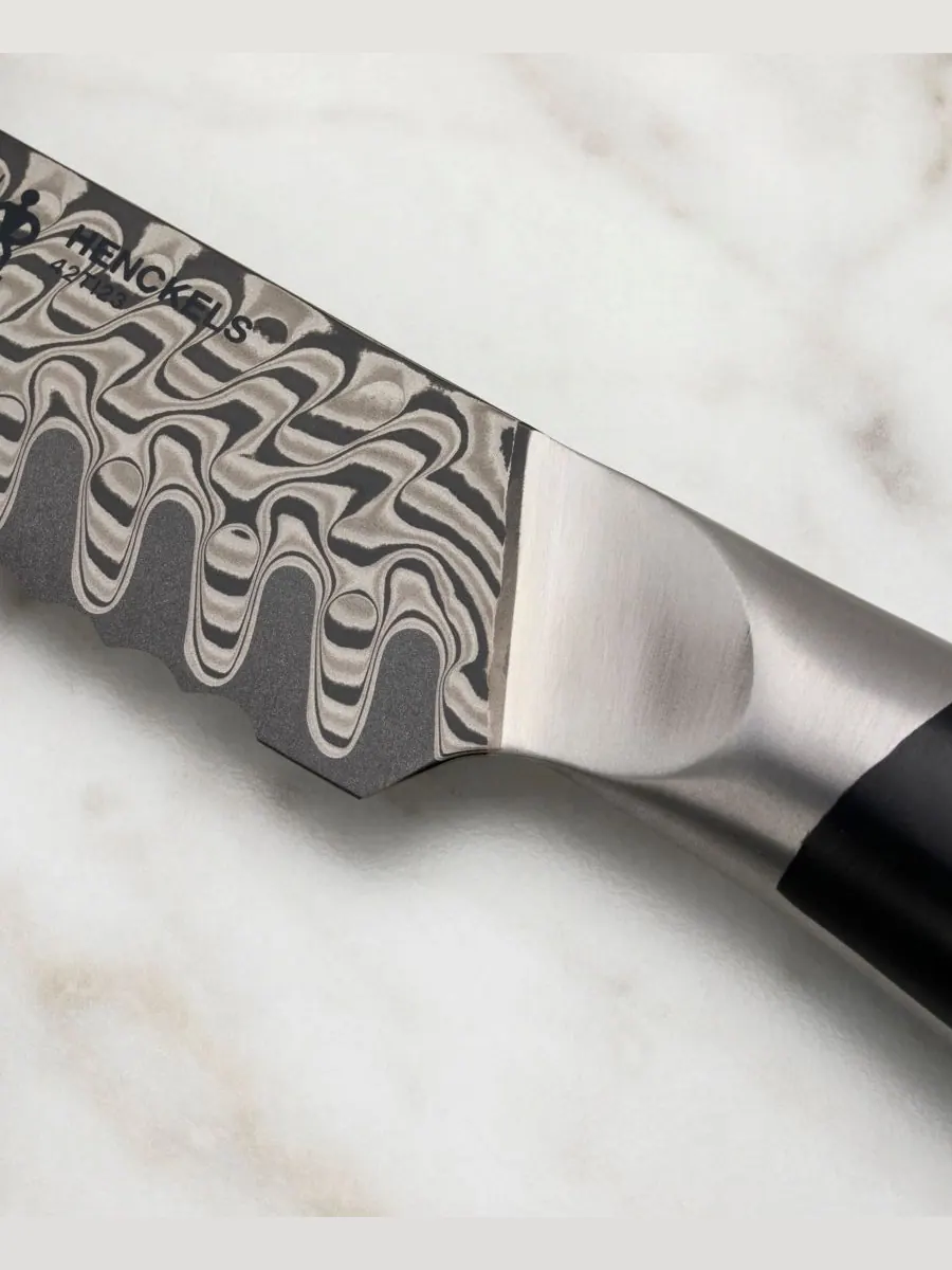 Хлебный нож Compass Damascus 8 дюймов Henckels — изображение 4 из 5, черный серебристый