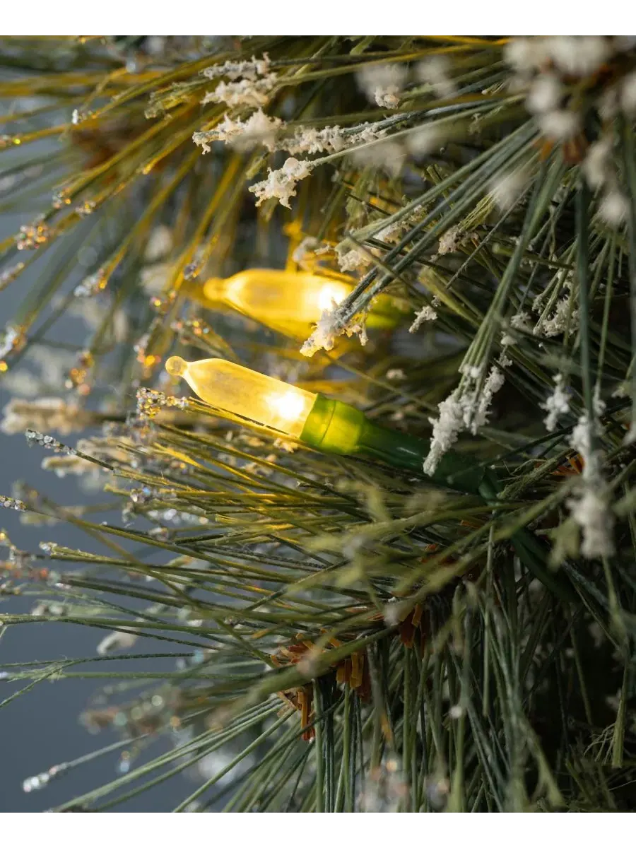 Венок рождественский с шишками и LED-подсветкой, 91 см Glitzhome — изображение 5 из 9, мульти