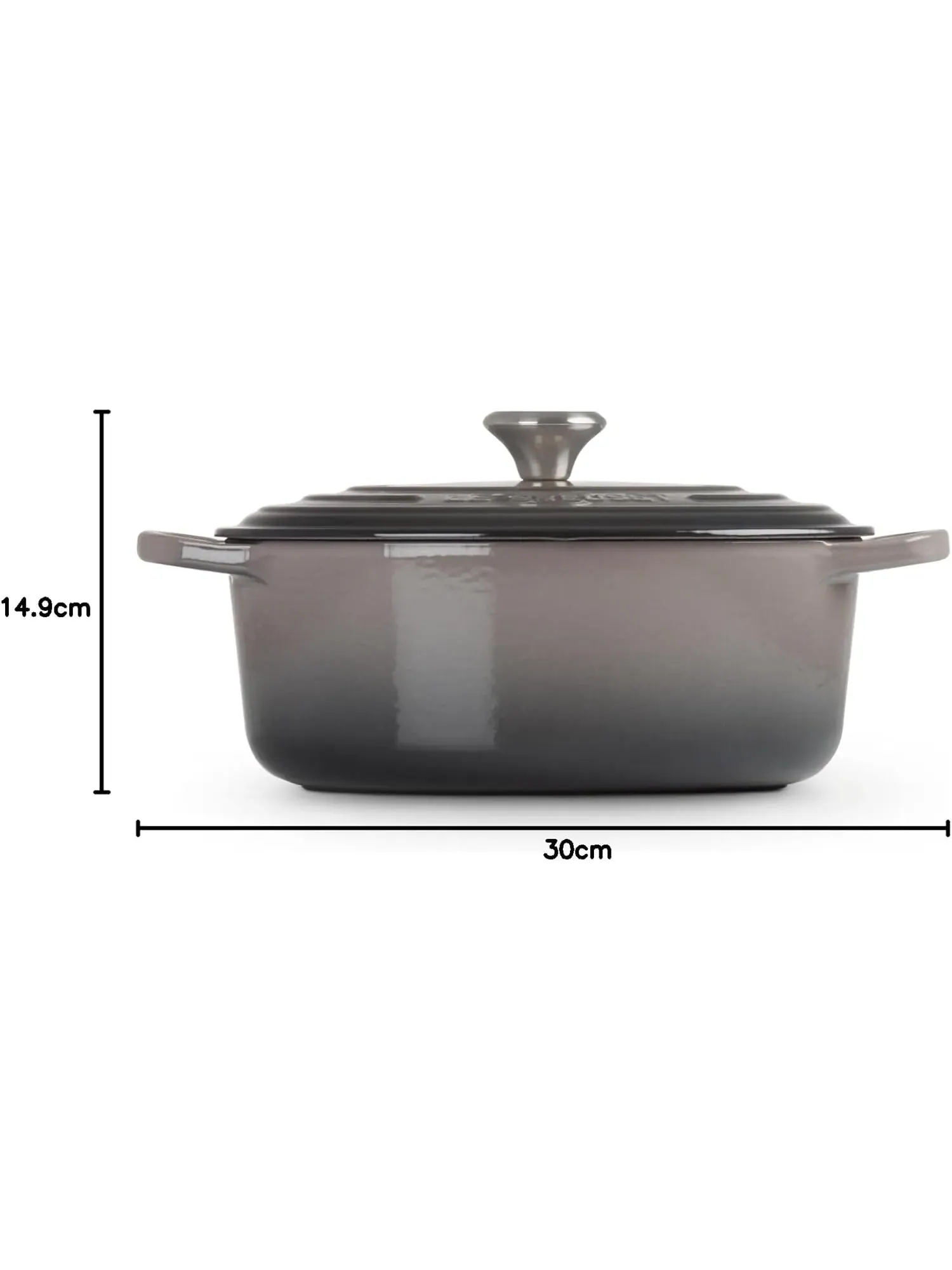 Кастрюля овальная Le Creuset Signature, 2,6 л, 23 см — изображение 9 из 9, устрица
