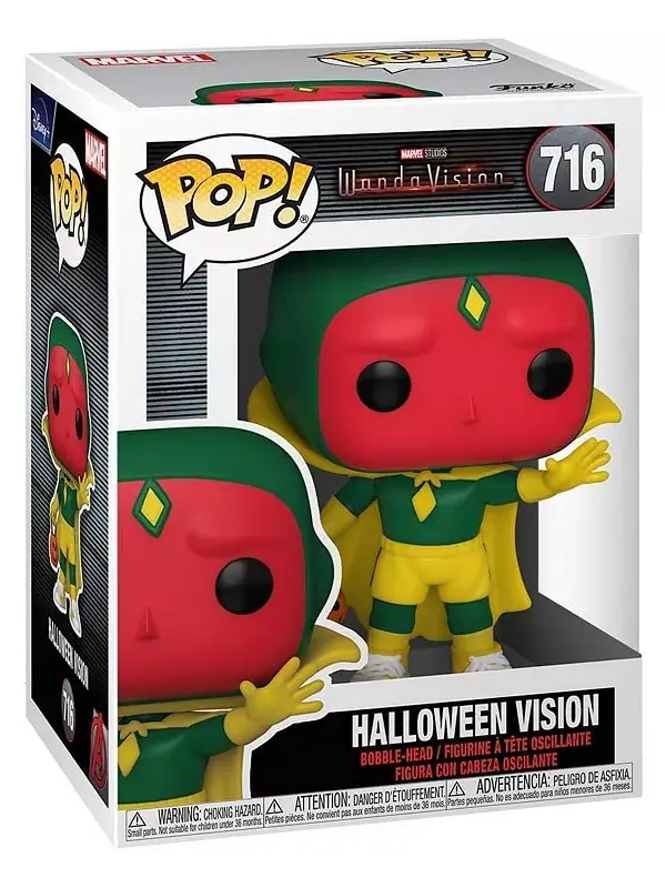 Виниловая фигурка Marvel Wandavision Pop | Halloween Vision Funko — изображение 2 из 3, зеленый