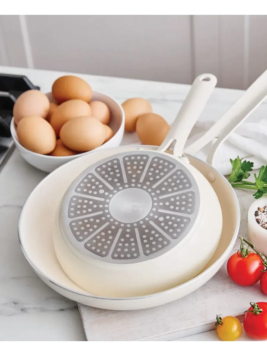 Набор посуды GreenPan Nova, 10 предметов — изображение 4 из 10, бежевый