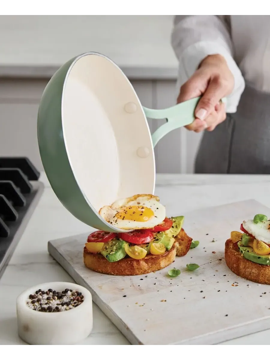 Набор посуды GreenPan Nova, 10 предметов — изображение 6 из 10, шалфейный