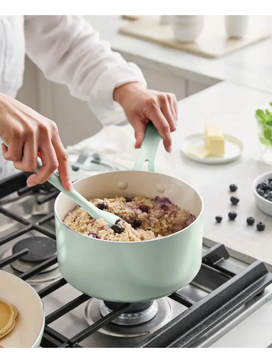 Набор посуды GreenPan Nova, 10 предметов — изображение 9 из 10, шалфейный