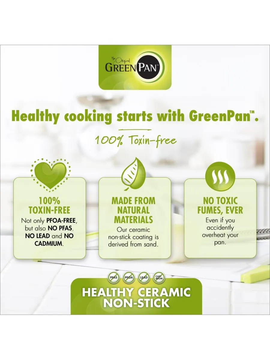 Сковорода-гриль GreenPan Chatham, 28 см — изображение 8 из 10, серый
