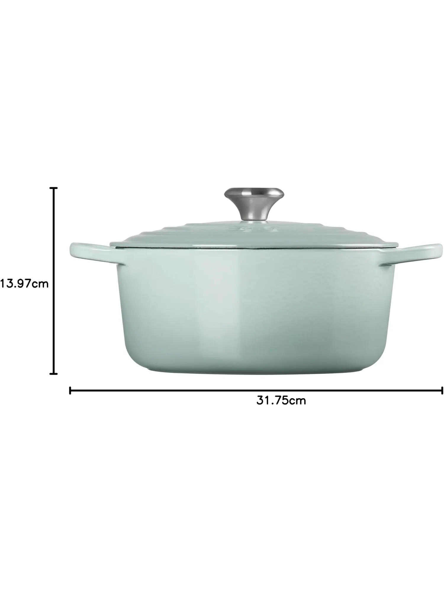 Кастрюля круглая Le Creuset Signature, 5,3 л, 26 см — изображение 7 из 7, морская соль