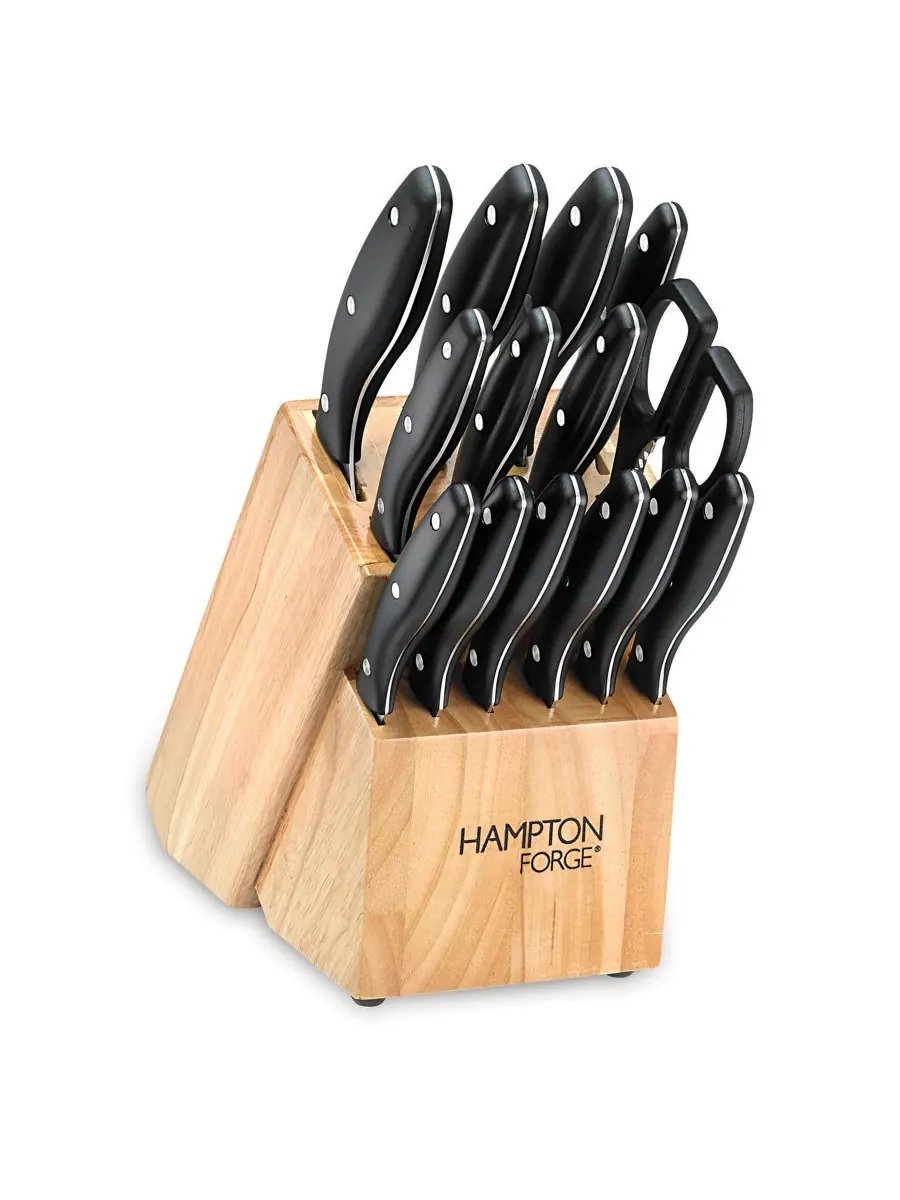 Набор столовых приборов Rochester Block из 15 предметов Hampton Forge — черный