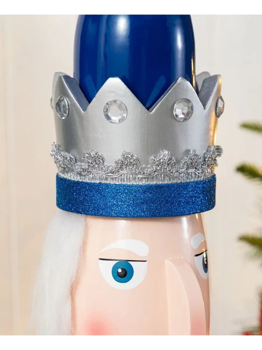 Рождественский король-щелкунчик с рычагом, модель King Nutcracker Glitzhome — изображение 4 из 9, мульти