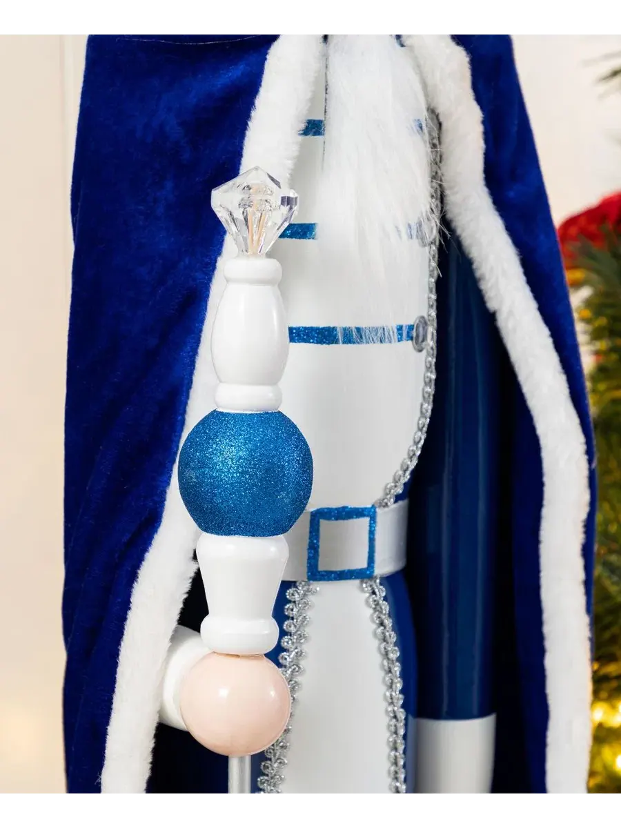 Рождественский король-щелкунчик с рычагом, модель King Nutcracker Glitzhome — изображение 5 из 9, мульти