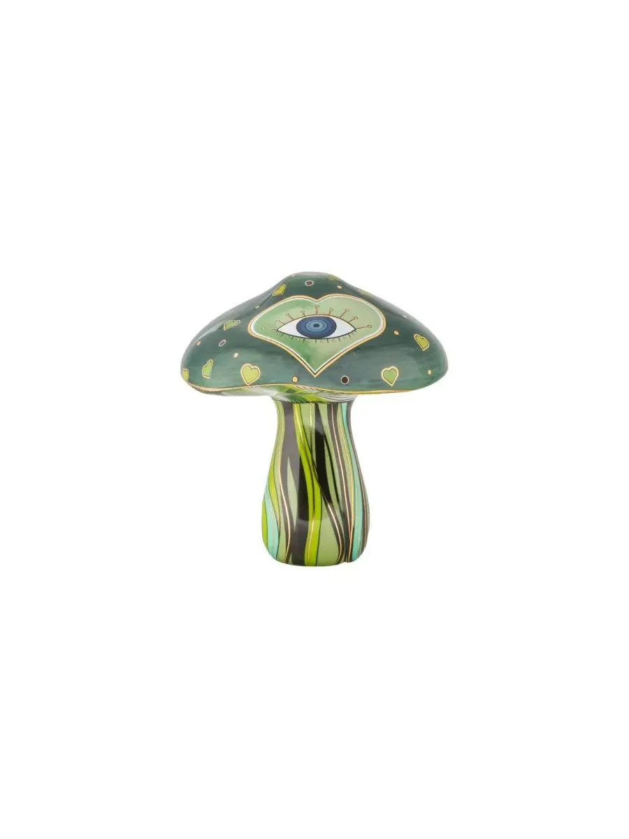 Статуэтка гриба с сердцем и глазом Loving Earth Evil Eye Heart Mushroom Karma and Luck