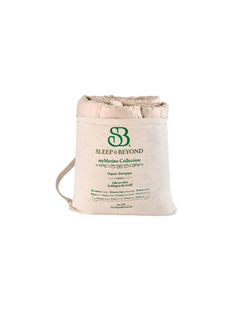 Одеяло Mymerino из мериносовой шерсти, двойное Sleep & Beyond — изображение 5 из 6, белый