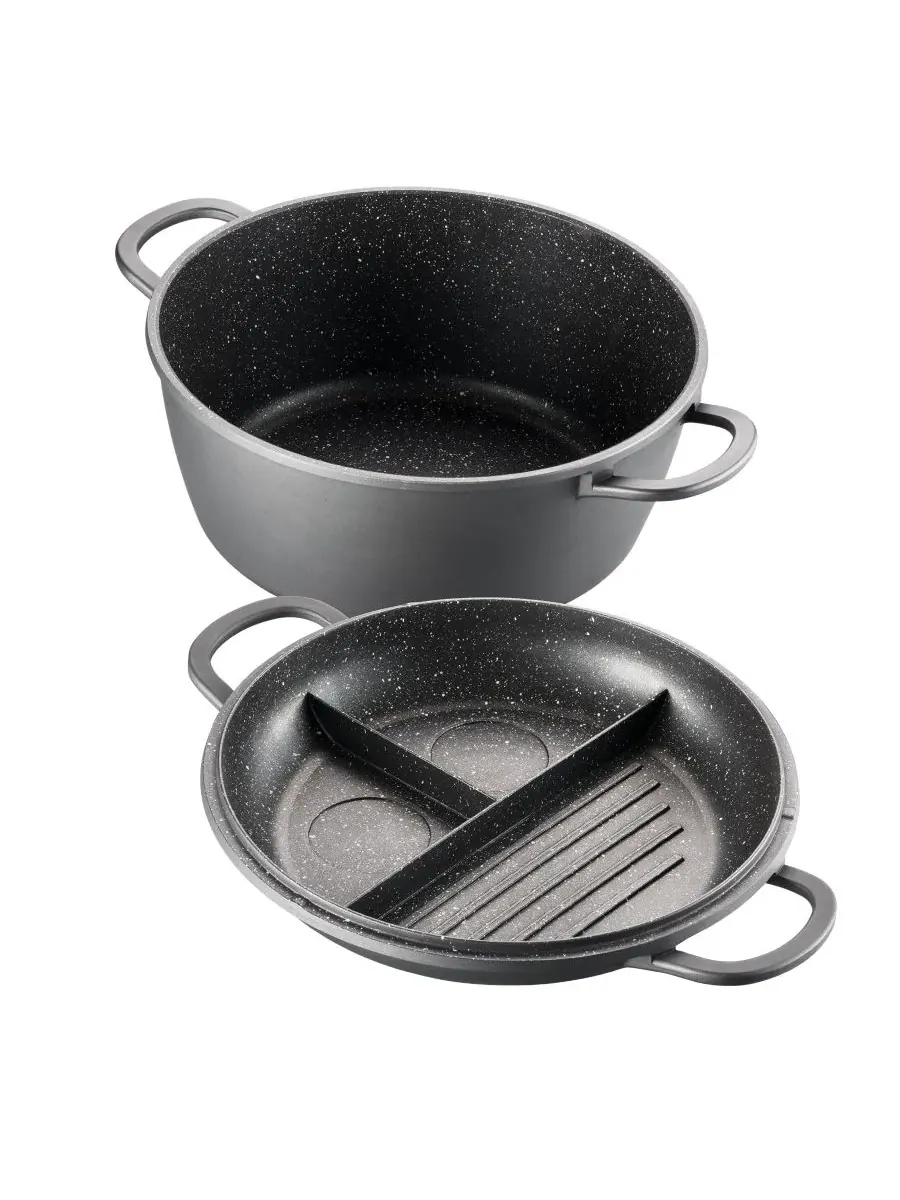 Обжарочная камера STONE из литого алюминия, 28 см Cuisine::Pro