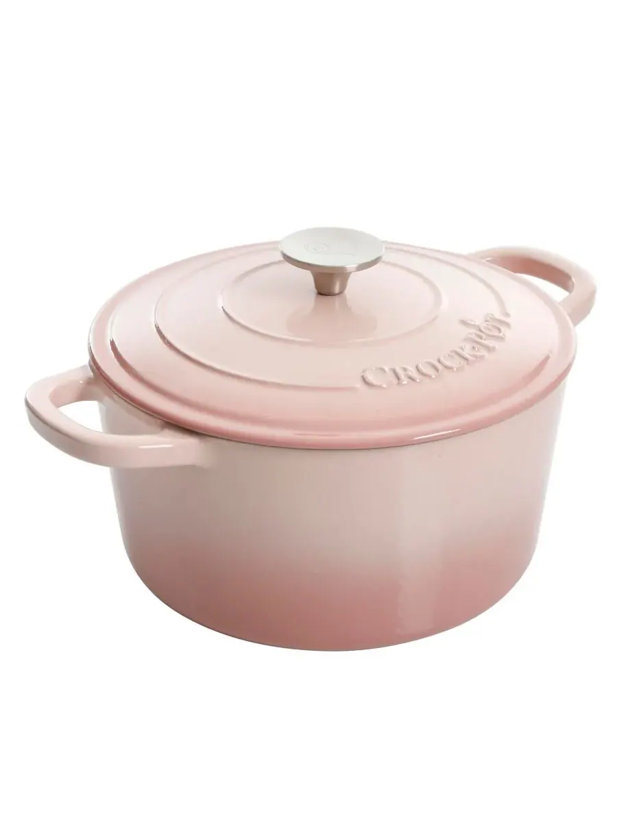 Чугунная печь ручной работы Crock Pot — розовый