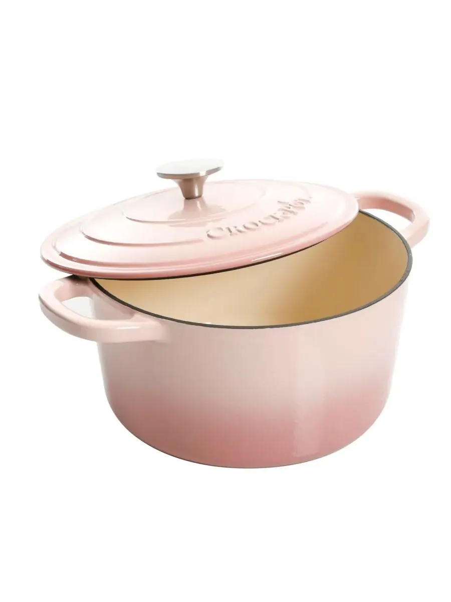 Чугунная печь ручной работы Crock Pot — изображение 3 из 3, розовый