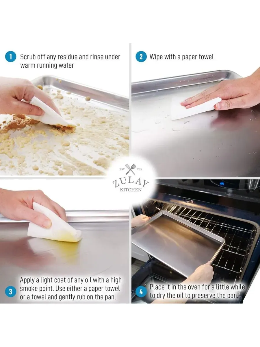 Алюминиевая форма для выпечки для духовки Zulay Kitchen — изображение 7 из 8, серебряный
