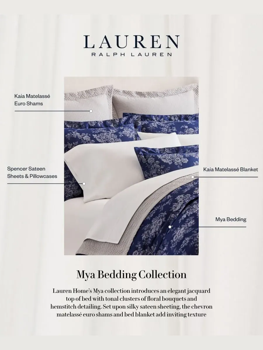 Пододеяльник Mya, размер King Lauren Ralph Lauren — изображение 5 из 6, темно-синий