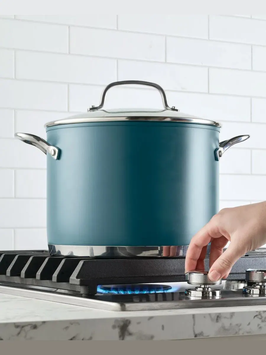 Кастрюля 7.6 л с крышкой KitchenAid — изображение 8 из 9, зеленый