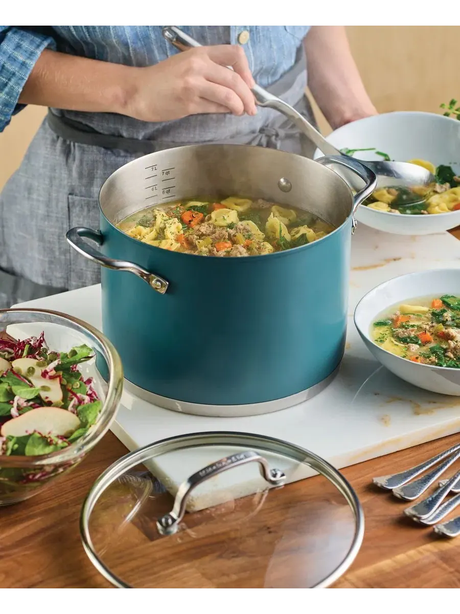 Кастрюля 7.6 л с крышкой KitchenAid — изображение 9 из 9, зеленый