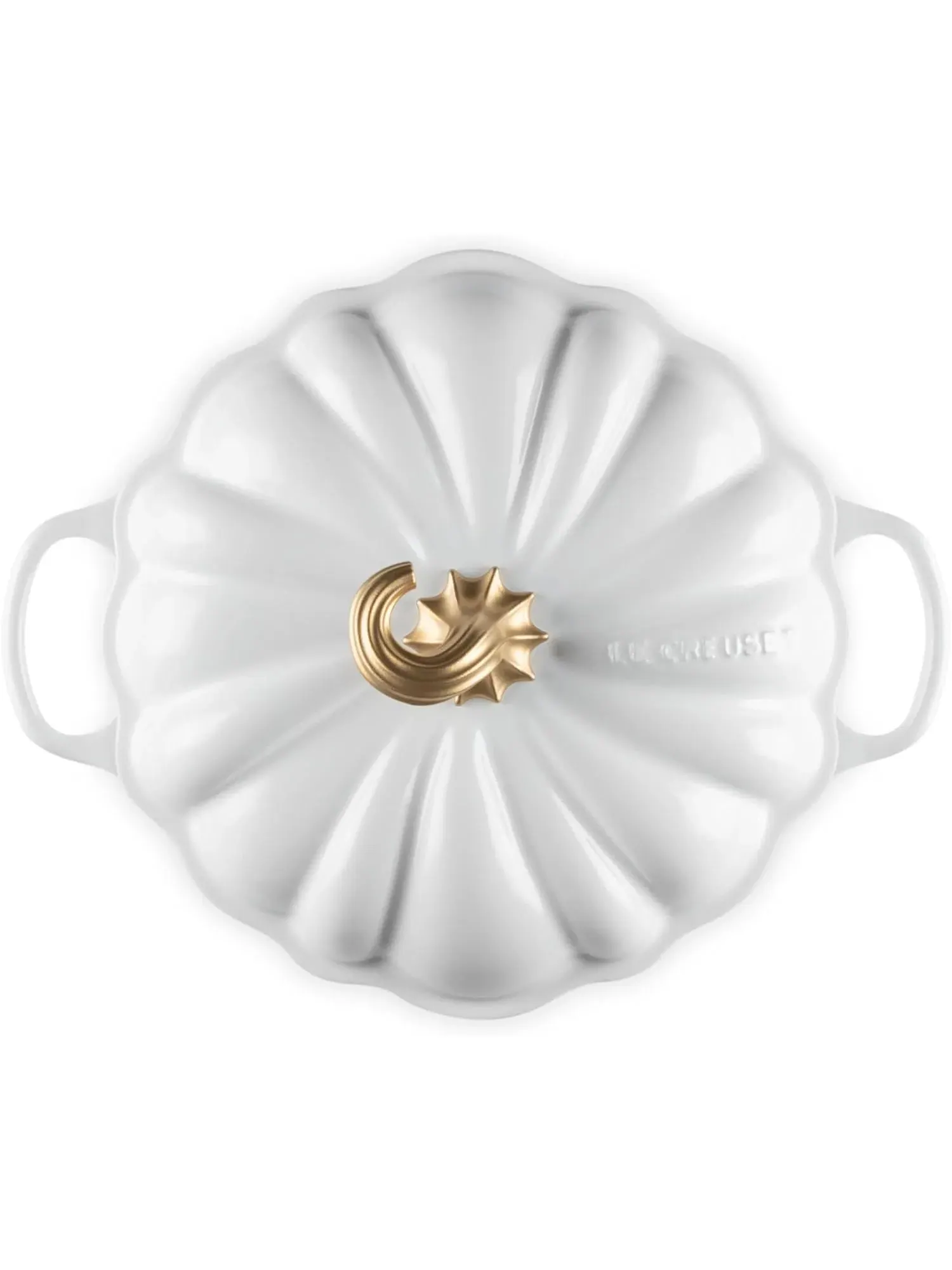 Кастрюля Le Creuset Cast Iron Pumpkin Casserole, 24 см, 3,7 л — изображение 2 из 7, белый