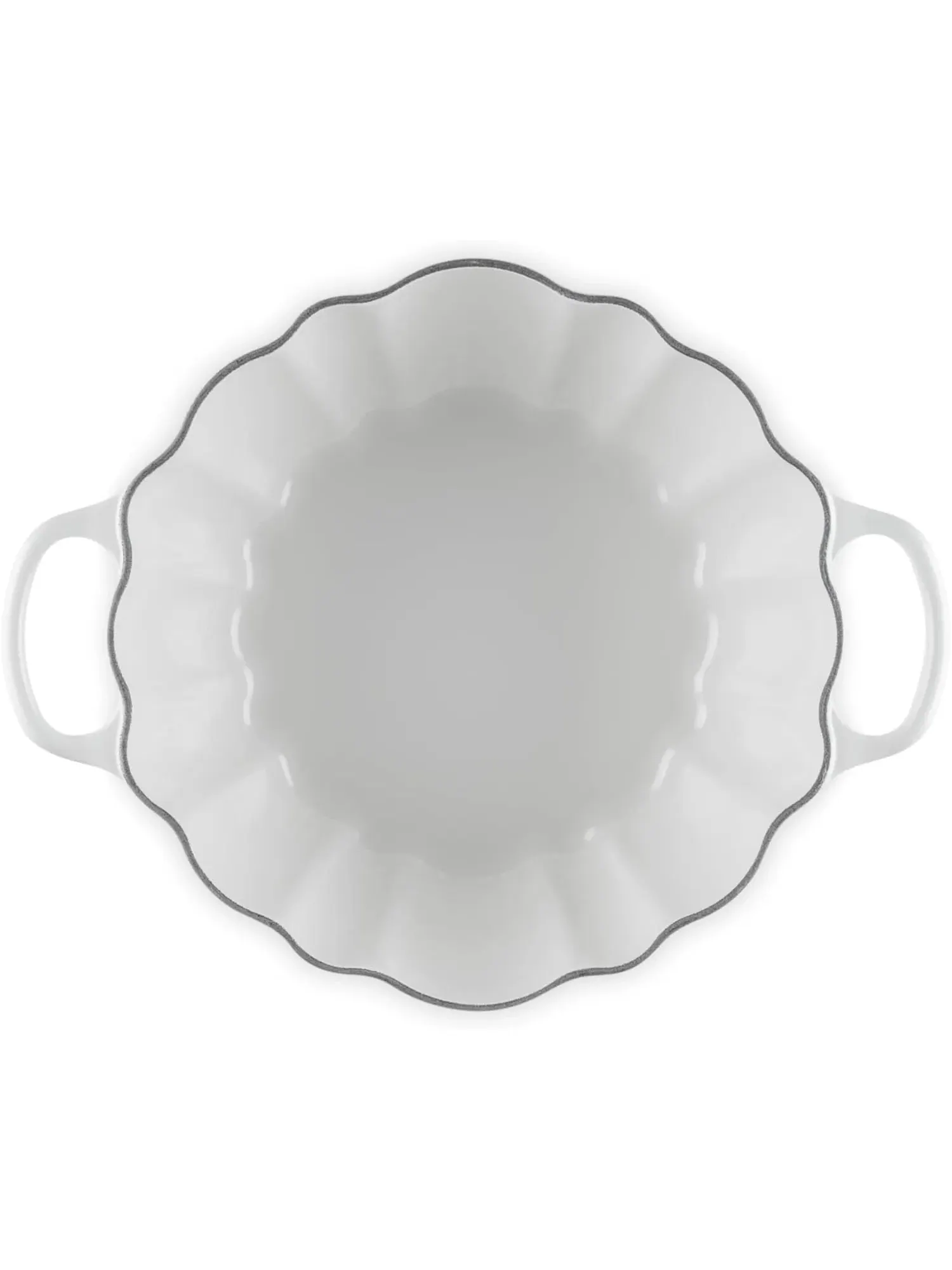 Кастрюля Le Creuset Cast Iron Pumpkin Casserole, 24 см, 3,7 л — изображение 3 из 7, белый