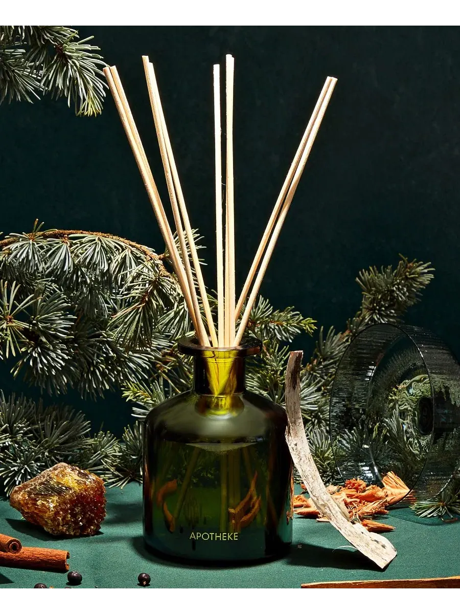 Диффузор для дома Juniper Birch, 0.2 л APOTHEKE — изображение 3 из 4, темный зеленый
