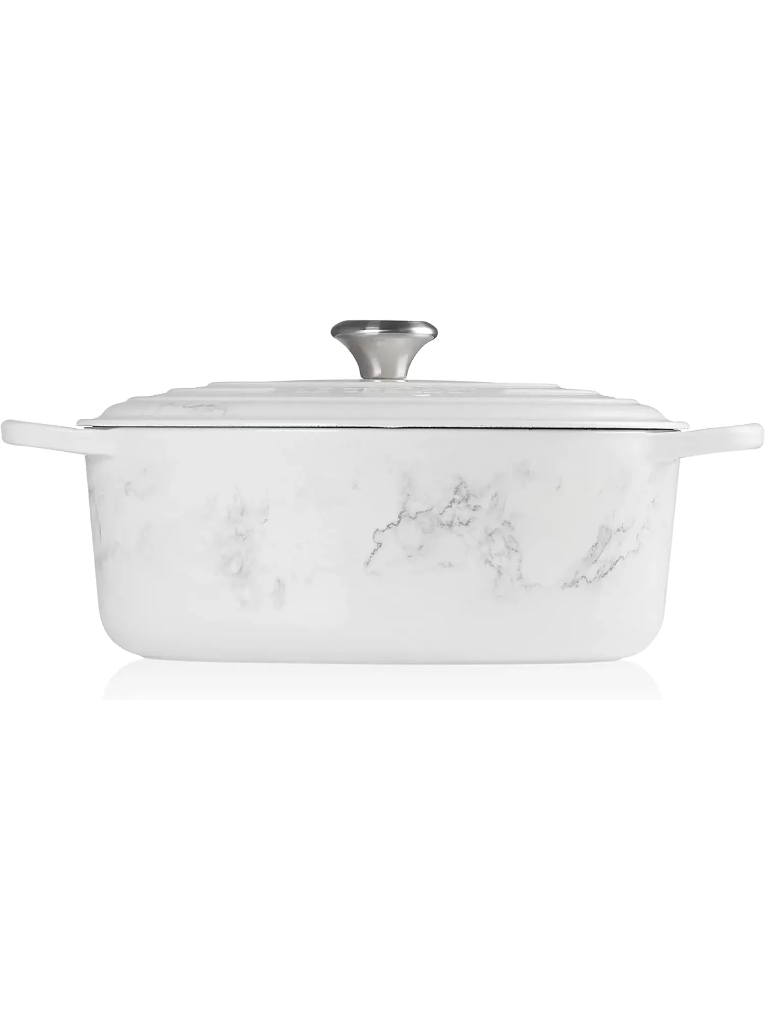 Кастрюля овальная Le Creuset Signature, 6,3 л, 31 см — изображение 2 из 7, серый