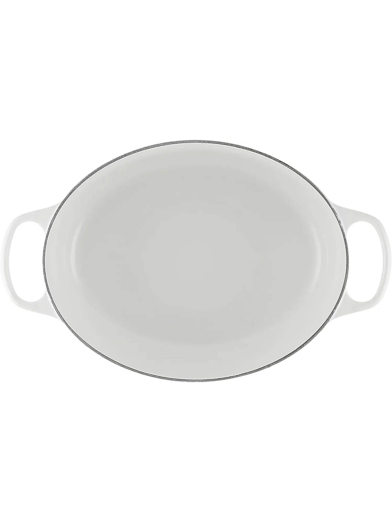 Кастрюля овальная Le Creuset Signature, 6,3 л, 31 см — изображение 4 из 7, серый