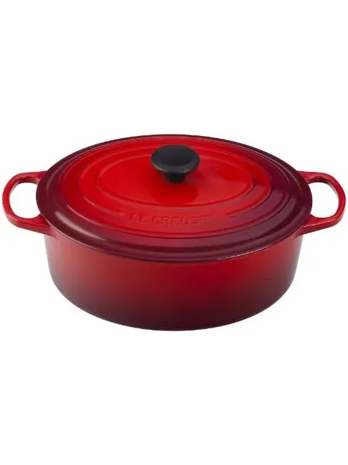 Кастрюля овальная Le Creuset Signature, 6,3 л, 31 см — изображение 2 из 2, красный