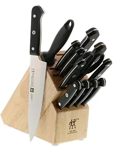 Набор кухонных ножей в блоке ZWILLING Gourmet, 14 предметов — изображение 6 из 10, черный
