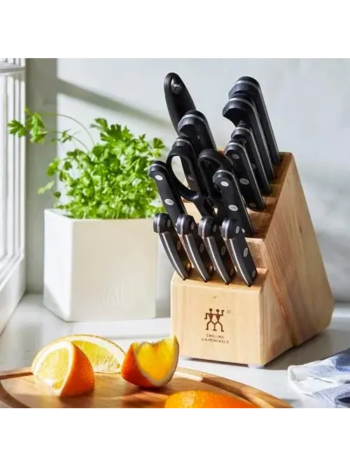 Набор кухонных ножей в блоке ZWILLING Gourmet, 14 предметов — изображение 8 из 10, черный