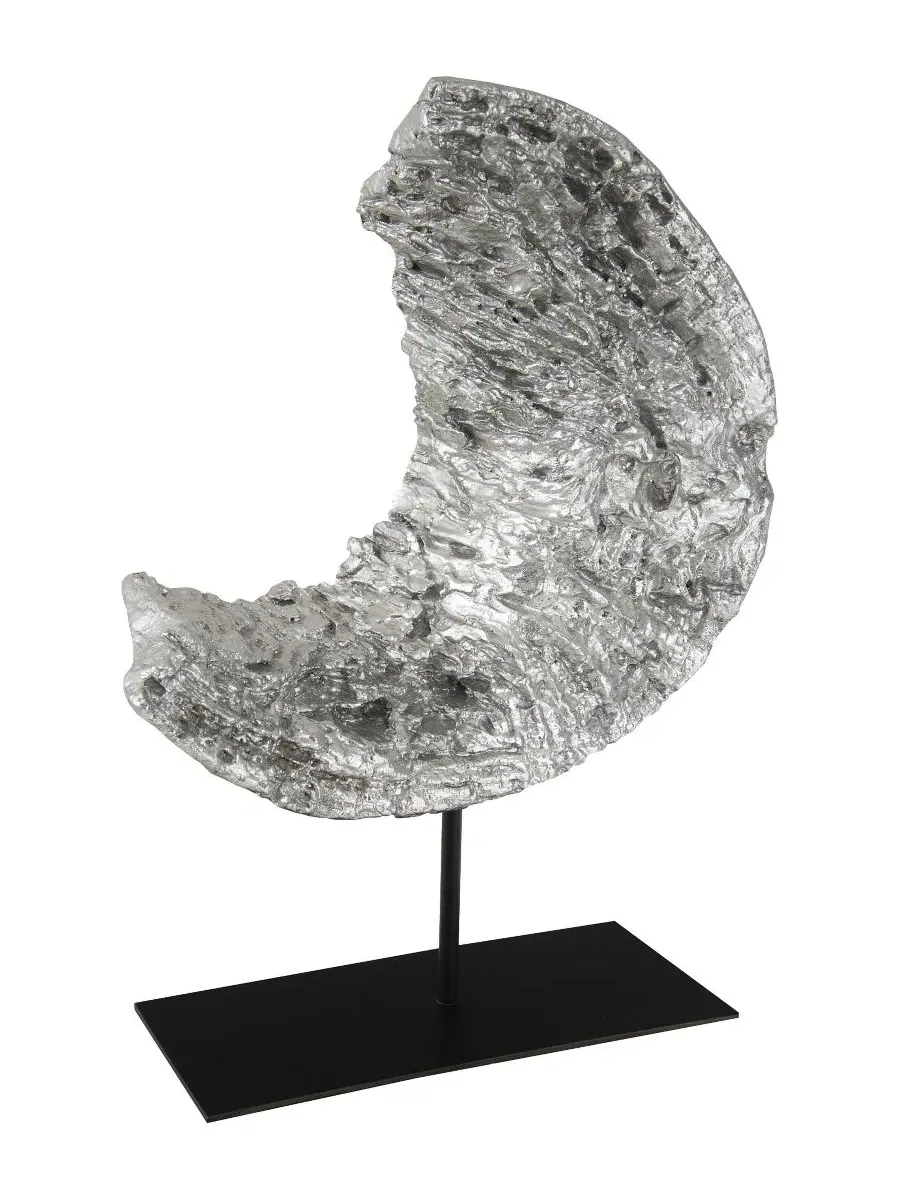 Скульптура Cast Eroded Circle on Stand Phillips Collection — серебристый