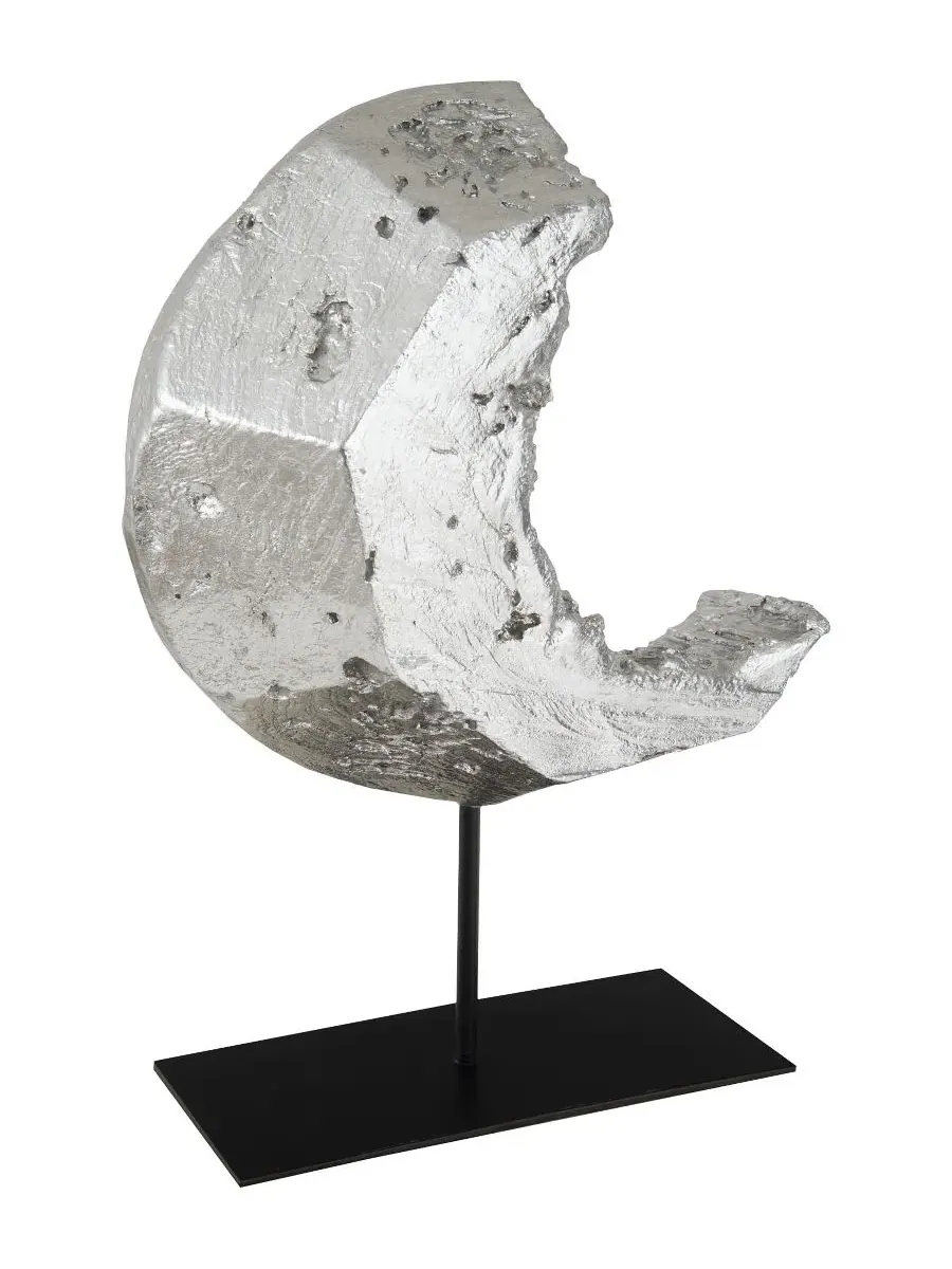 Скульптура Cast Eroded Circle on Stand Phillips Collection — изображение 2 из 4, серебристый