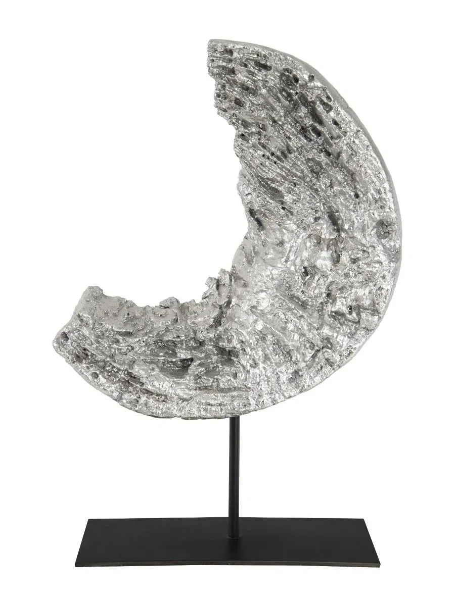 Скульптура Cast Eroded Circle on Stand Phillips Collection — изображение 3 из 4, серебристый