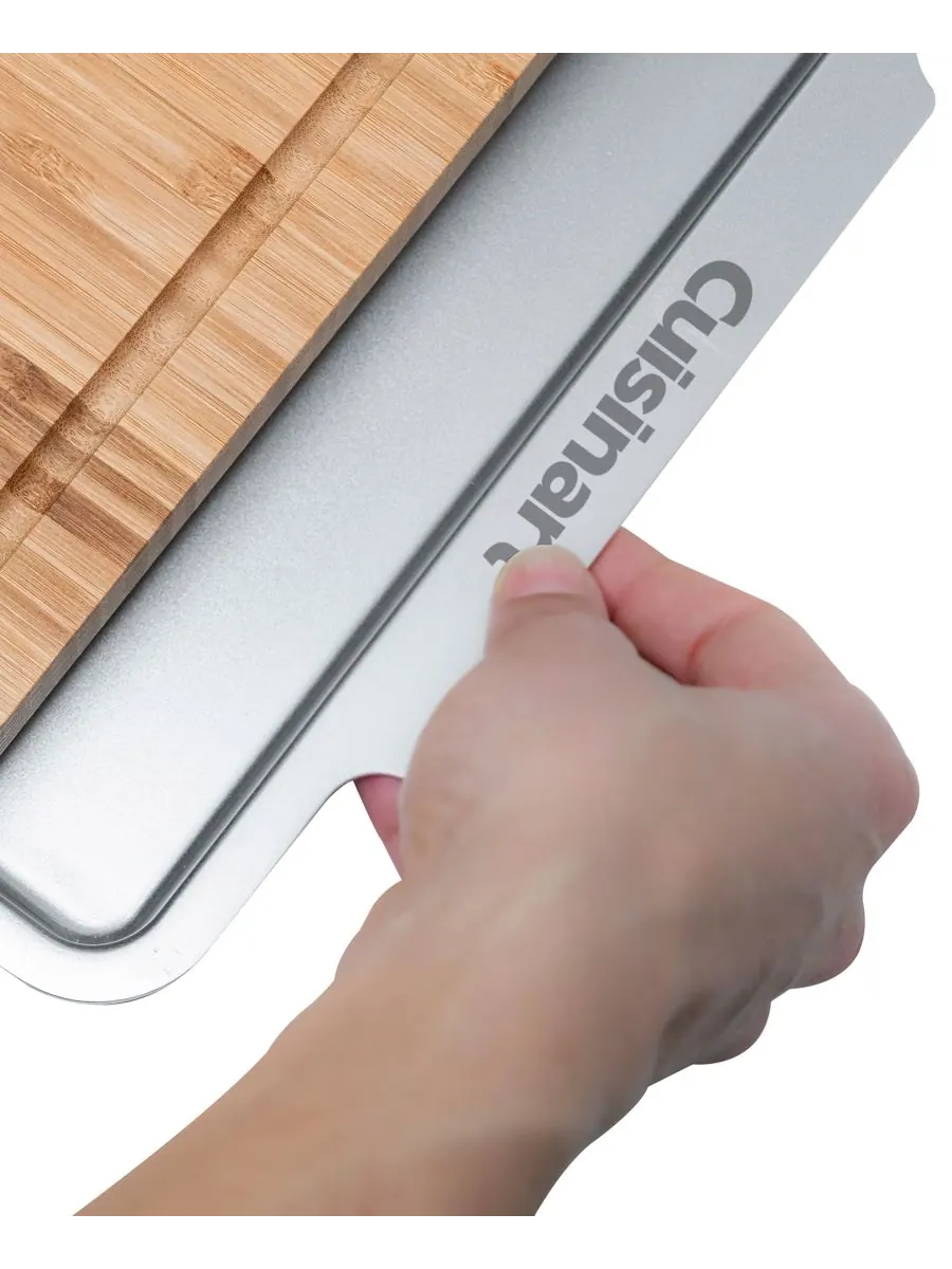 Бамбуковая разделочная доска с подносом Cuisinart — изображение 5 из 10, мульти