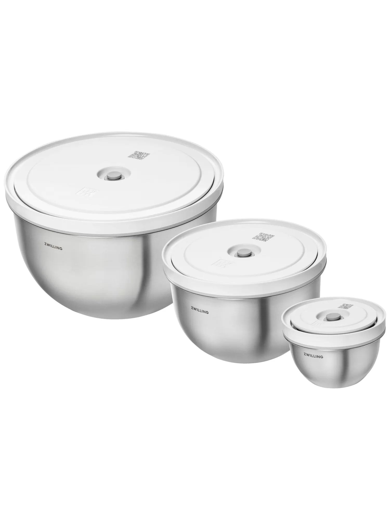 Набор вакуумных мисок из нержавеющей стали ZWILLING Fresh & Save BOWLS, 6 предметов, S/M/L