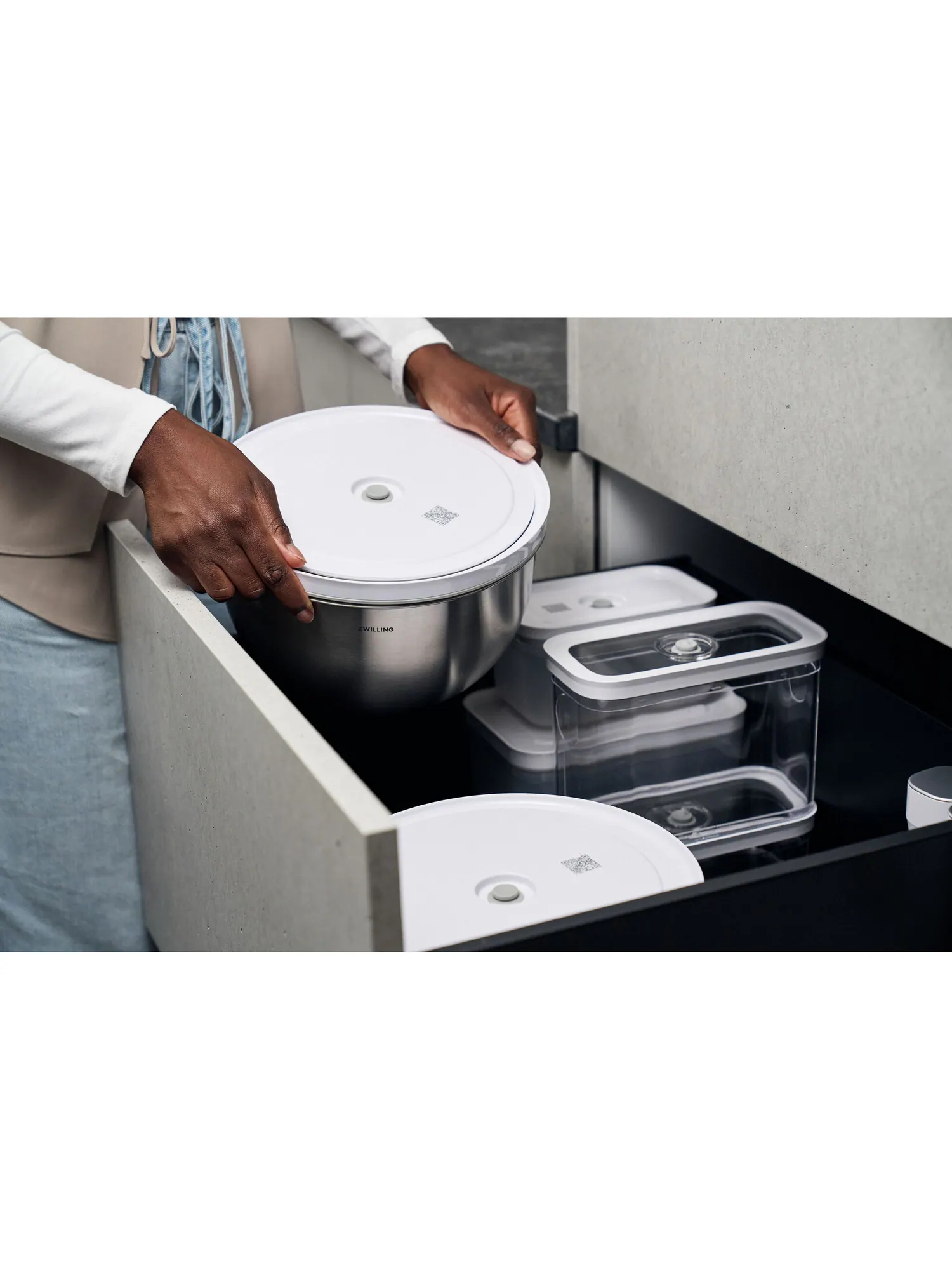 Набор вакуумных мисок из нержавеющей стали ZWILLING Fresh & Save BOWLS, 6 предметов, S/M/L — изображение 12 из 17