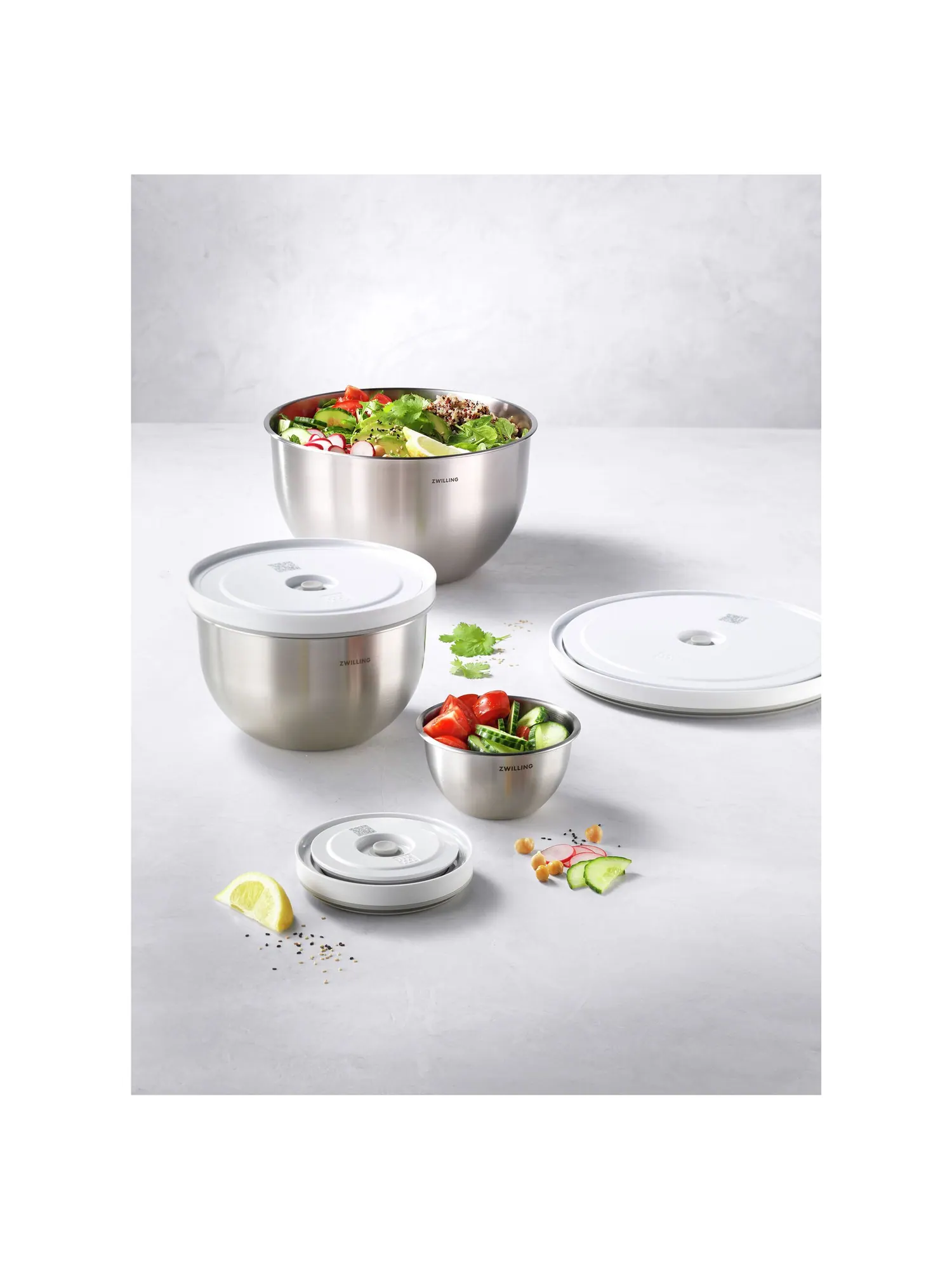 Набор вакуумных мисок из нержавеющей стали ZWILLING Fresh & Save BOWLS, 6 предметов, S/M/L — изображение 17 из 17