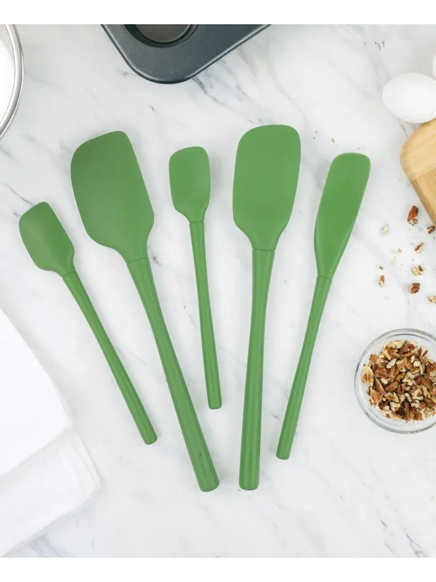 Набор из 5 силиконовых кухонных лопаток Flex-Core Tovolo, Pesto — изображение 3 из 4