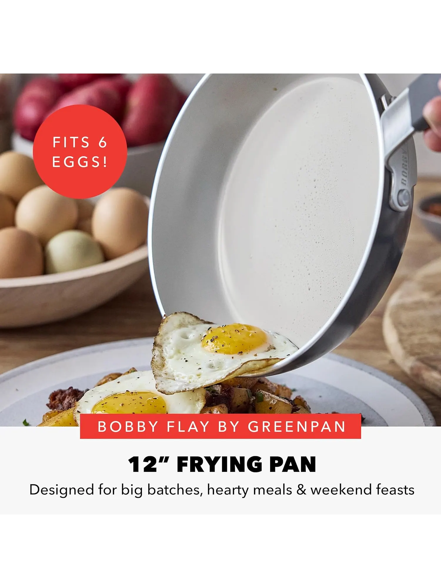 Сковорода GreenPan x Bobby Flay, 30 см — изображение 3 из 10, серый