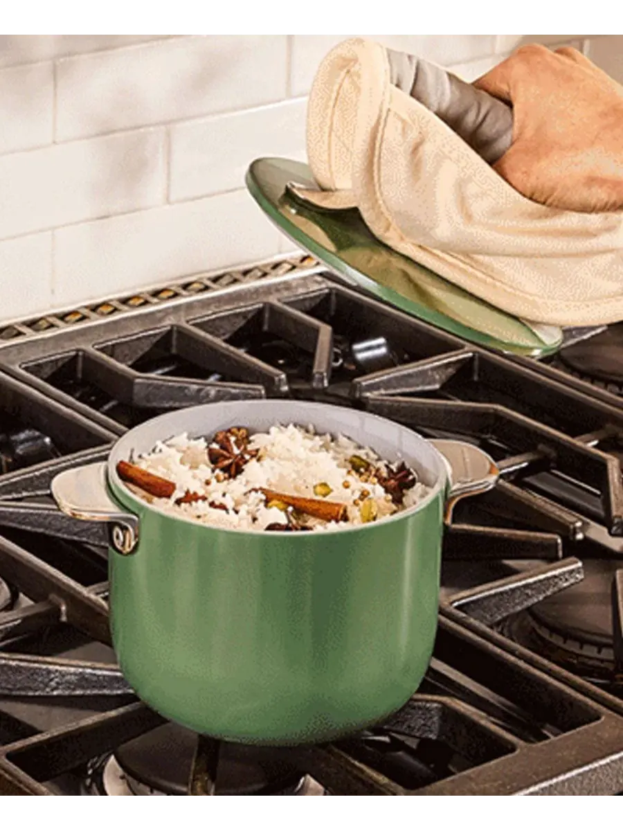 Кухонная посуда Cookware Plus с антипригарным покрытием, компактная Caraway — изображение 3 из 4, оранжевый