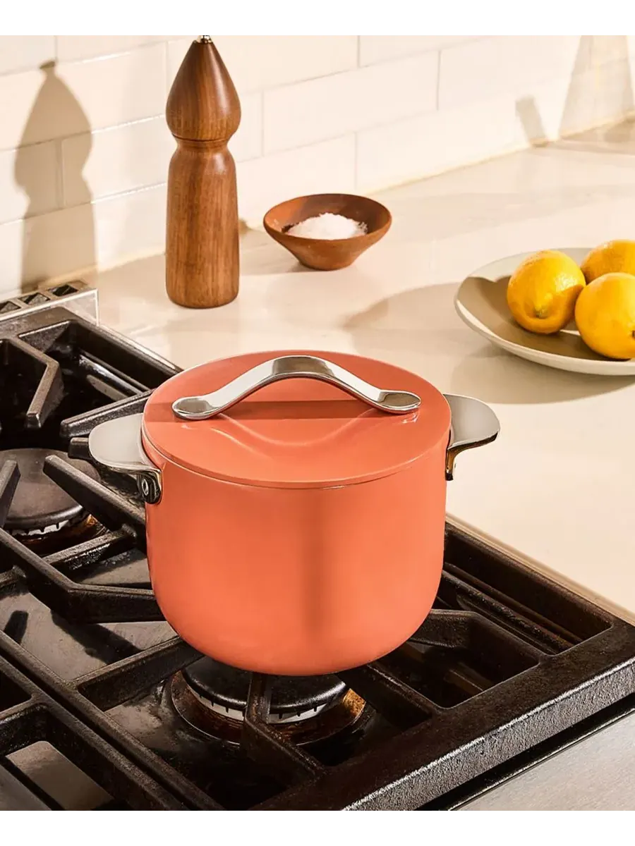 Кухонная посуда Cookware Plus с антипригарным покрытием, компактная Caraway — изображение 3 из 5, оранжевый