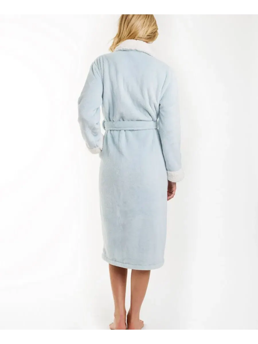 Халат из флиса Keila Sherpa Fleece Pure Fiber — изображение 2 из 2, синий
