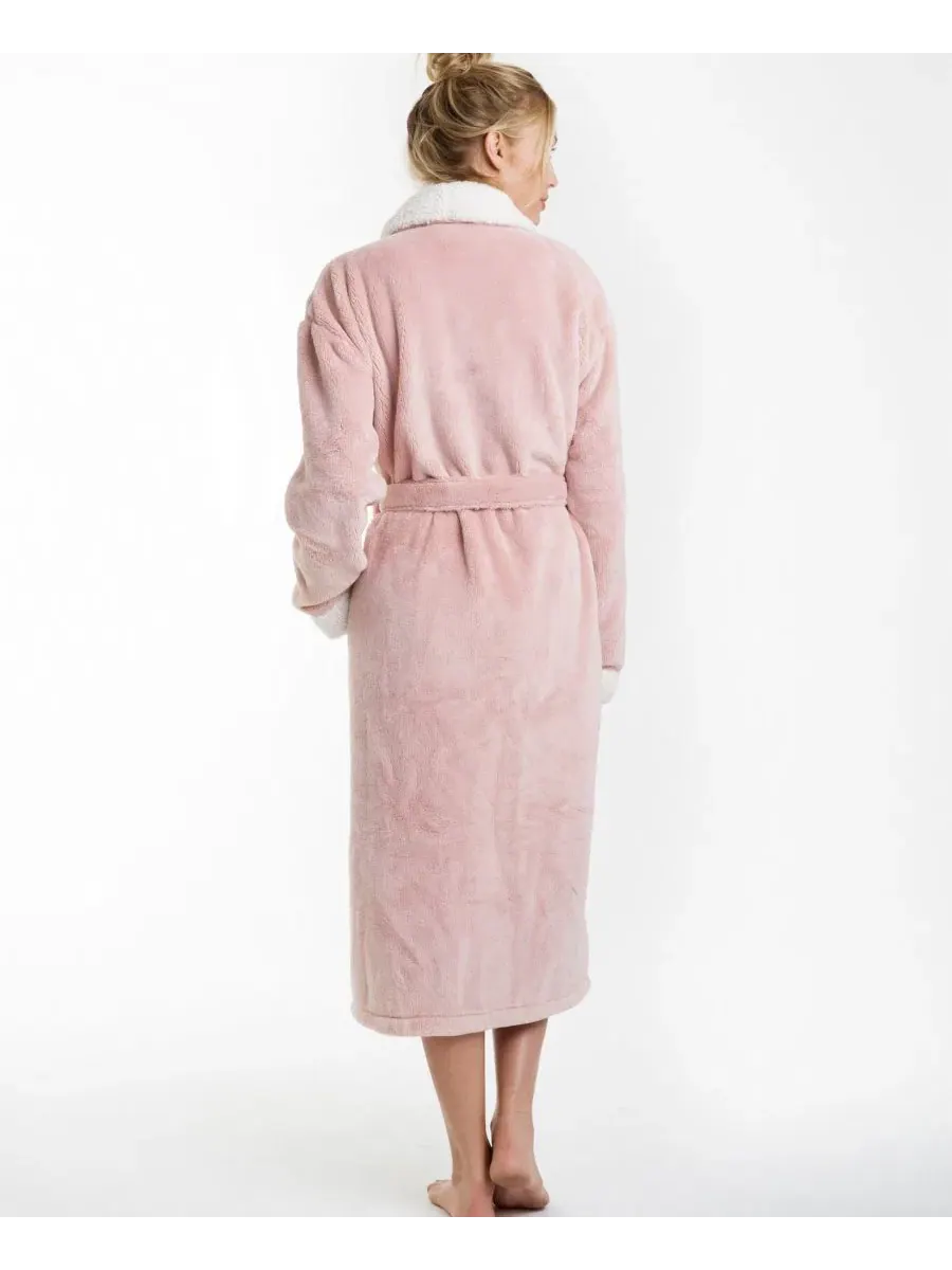 Халат из флиса Keila Sherpa Fleece Pure Fiber — изображение 2 из 3, розовый