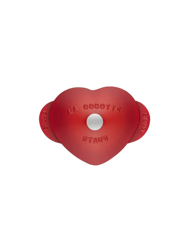 Фигурная кокотница Staub Heart Cocotte «Сердце», 20 см, 1.65 л — изображение 3 из 6, красный